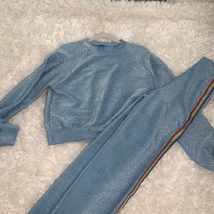 Two piece sparkly set